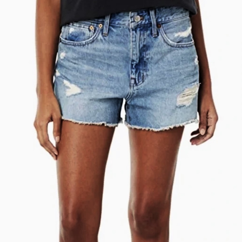 MADEWELL Relaxed Mid Length Denim Shorts High Rise size 26